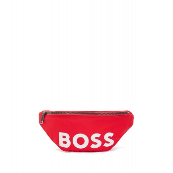 Hugo Boss Recycled-nylon belt bag with tonal logo 4063534404511 Red