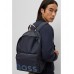 Hugo Boss Recycled-material backpack with signature-stripe webbing 4063535022684 Dark Blue