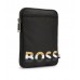 Hugo Boss Neck pouch with signature-stripe strap and logo 4063536392779 Black
