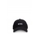 Hugo Boss Cotton-twill six-panel cap with embroidered logo 4063537886369 Black
