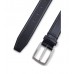 Hugo Boss Italian-made polished-leather belt with stitching detail 50471174-001 Black