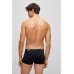 Hugo Boss Three-pack of stretch-cotton trunks with logo waistbands 50475274-001 Black