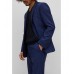 Hugo Boss Slim-fit suit in performance-stretch checked fabric 50475920-403 Dark Blue