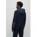 Hugo Boss Double-faced hoodie in cotton and virgin wool 50477375-404 Dark Blue