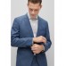 Hugo Boss Slim-fit suit in micro-patterned stretch fabric 50479531-438 Blue