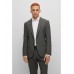 Hugo Boss Slim-fit suit in micro-patterned bi-stretch fabric 50479532-001 Grey