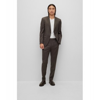 Hugo Boss Slim-fit suit in performance virgin-wool serge 50479561-210 Brown