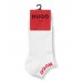 Hugo Boss Three-pack of ankle socks with logo cuffs hbeu50480217-100 White