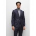 Hugo Boss Slim-fit suit in pinstripe virgin wool 50480328-404 Dark Blue