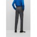 Hugo Boss Micro-pattern trousers in a wool blend with silk 50481960-021 Dark Grey
