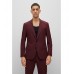 Hugo Boss Slim-fit suit in a melange performance wool blend 50485884-693 Dark Red