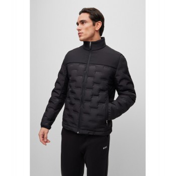 Hugo Boss Water-repellent regular-fit jacket with down filling 50485935-001 Black