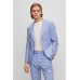 Hugo Boss Slim-fit suit in melange linen and virgin wool 50488382-492 Light Blue