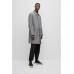Hugo Boss Water-repellent hooded coat in a wool blend 50491318-041 Silver