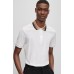 Hugo Boss Cotton-piqué slim-fit polo shirt with striped collar 50495709-100 White