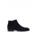 Hugo Boss Suede ankle boots with embossed logo 50496132-401 Dark Blue