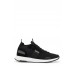 Hugo Boss Structured-knit sock trainers with branding 50498245-007 Black