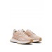 Hugo Boss Mixed-material lace-up trainers with leather facings 50486379 Light Beige